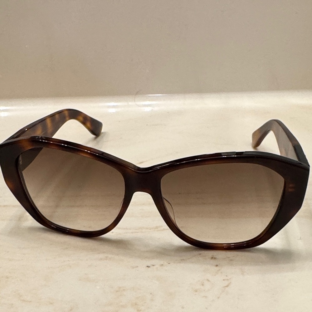 Saint Laurent Brown Tortoise Sunglasses - Picture 2 of 5